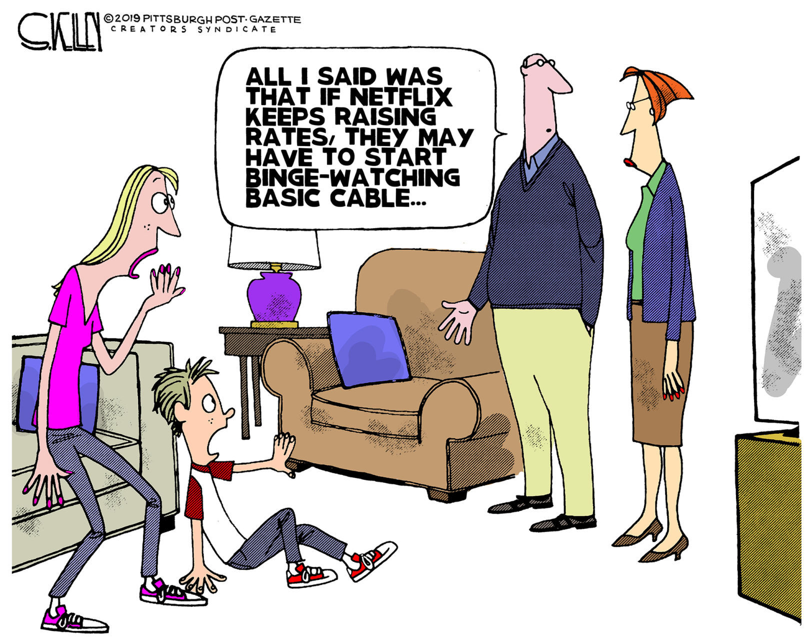 Saturday cartoon